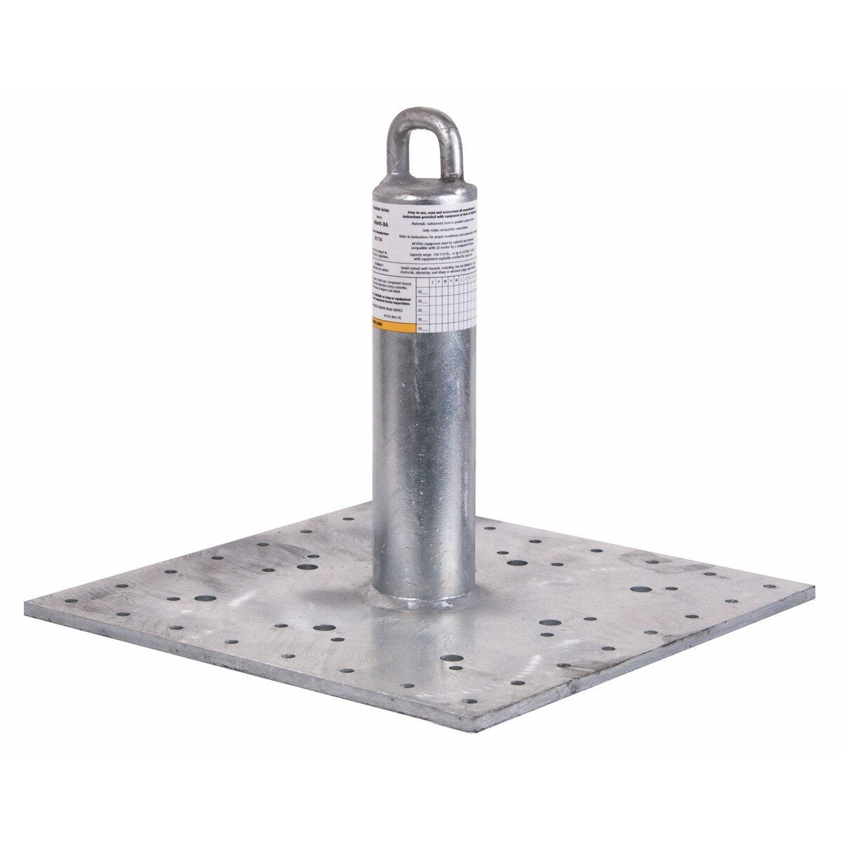 Guardian 00645X CB-12 12" Roof Anchor Post with 8" x 8" Base Galvanized