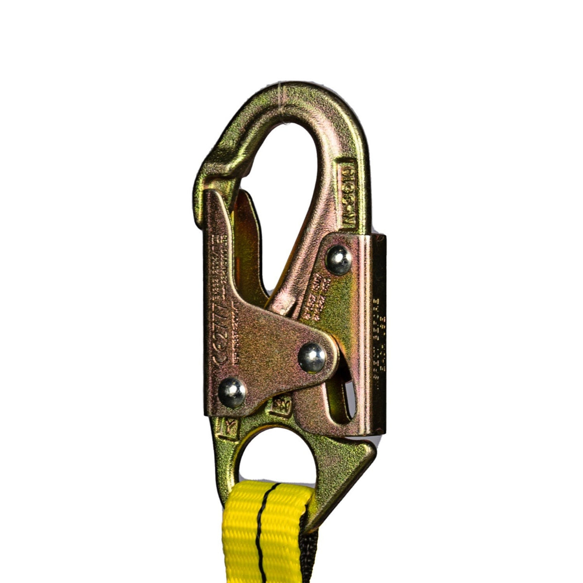 Guardian 01215 4 ft Single Leg Shock Absorbing Lanyard with Steel Snap Hooks - 3