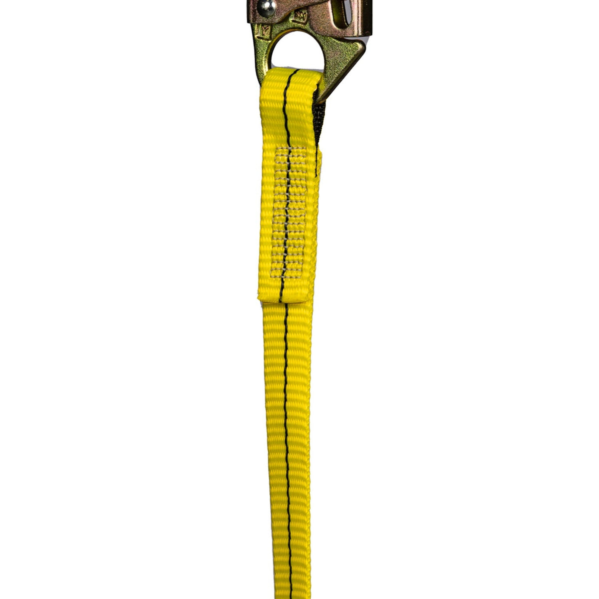 Guardian 01215 4 ft Single Leg Shock Absorbing Lanyard with Steel Snap Hooks - 4