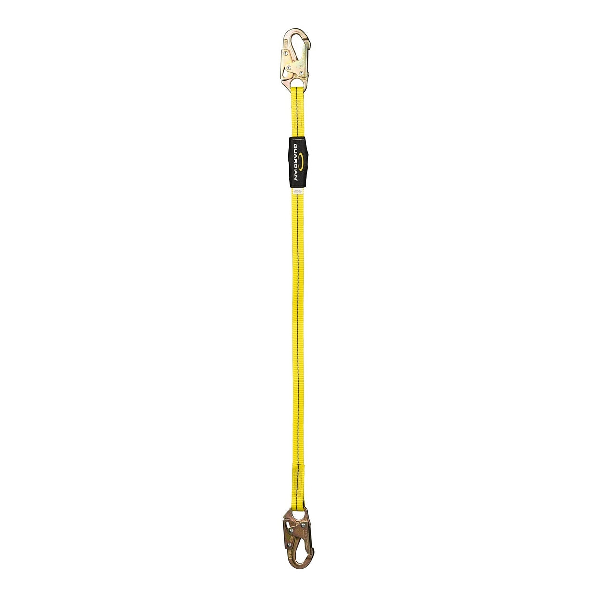 Guardian 01265 Non Shock Fall Restraint Lanyard 4 ft to 6 ft with Steel Snap Hooks (1 Each)