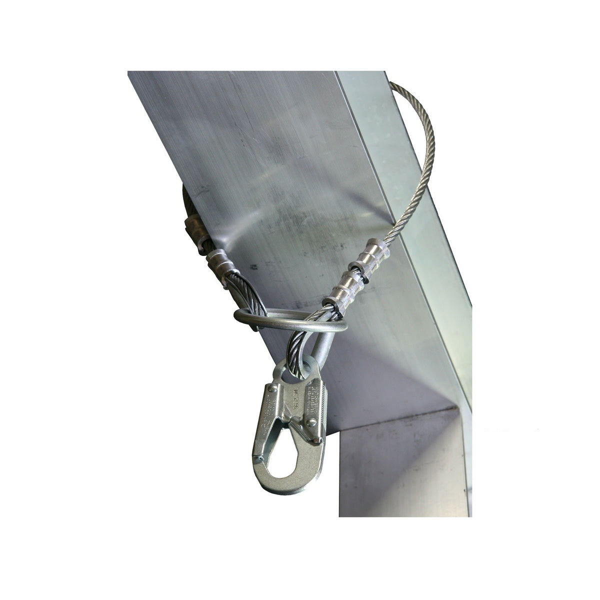 Guardian 10422 6 ft Galvanized Steel Cable Choker Anchor with Snap Hook