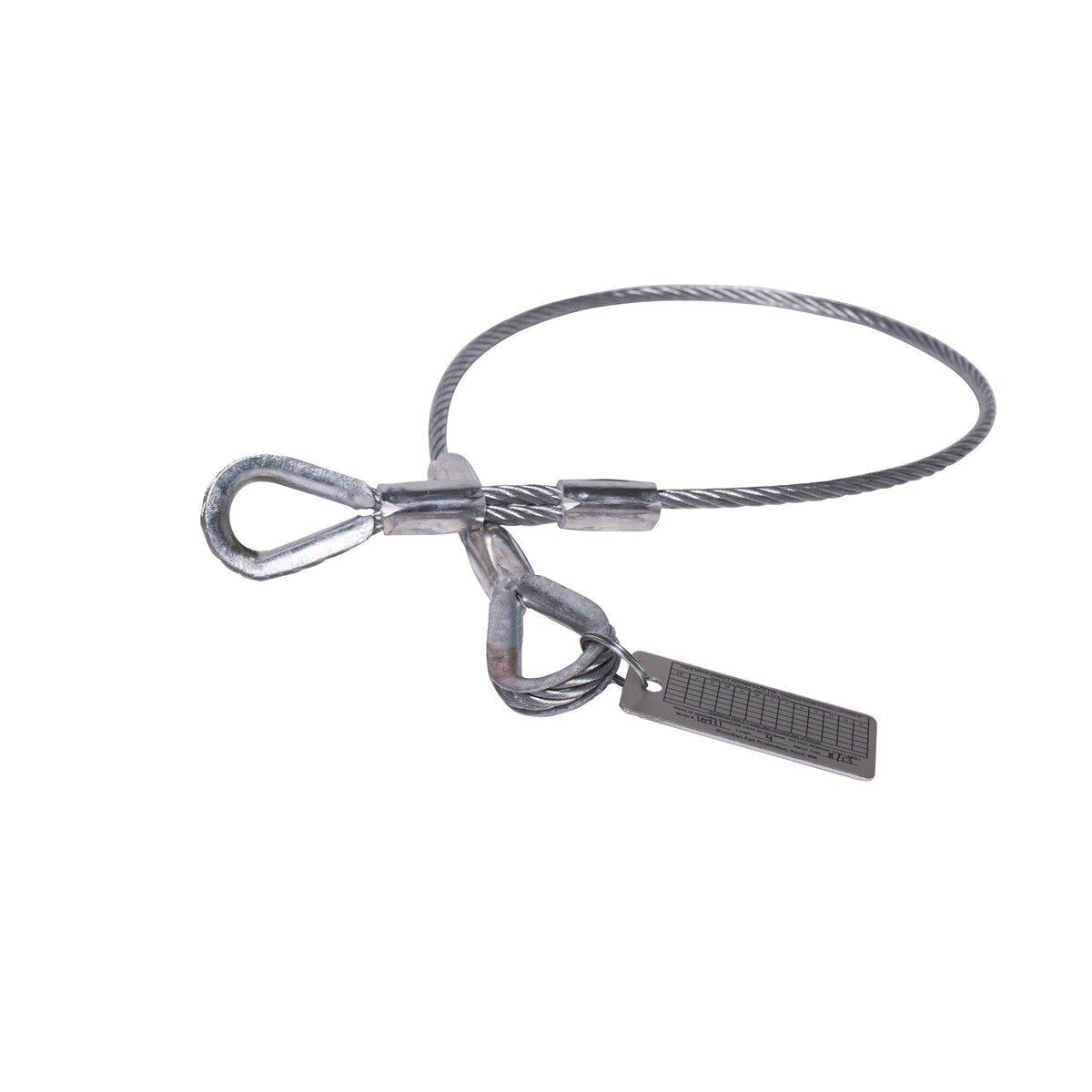 Guardian 10440 3 ft Vinyl Coated Galvanized Cable Choker Anchor with Thimble Ends (1 Each)