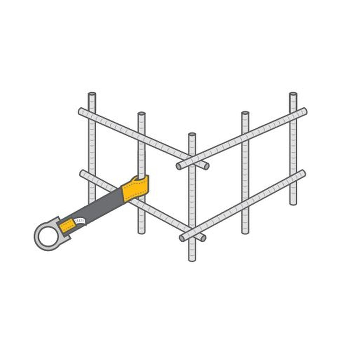 Guardian 10717 6 ft Concrete Anchor Strap with Protective Sheathing - 2