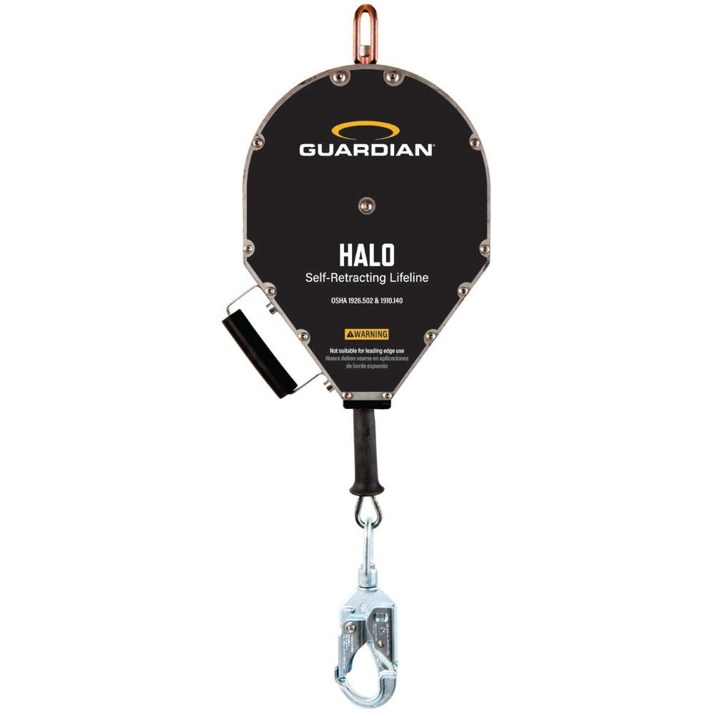 Guardian 10938 65 ft Halo Big Block Cable Self Retracting Lifeline with Steel Snap Hook