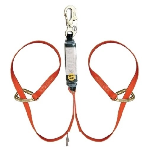 Guardian 11740 6 ft Double Leg Double Lock Wrap Lanyard with Carabiner Hooks