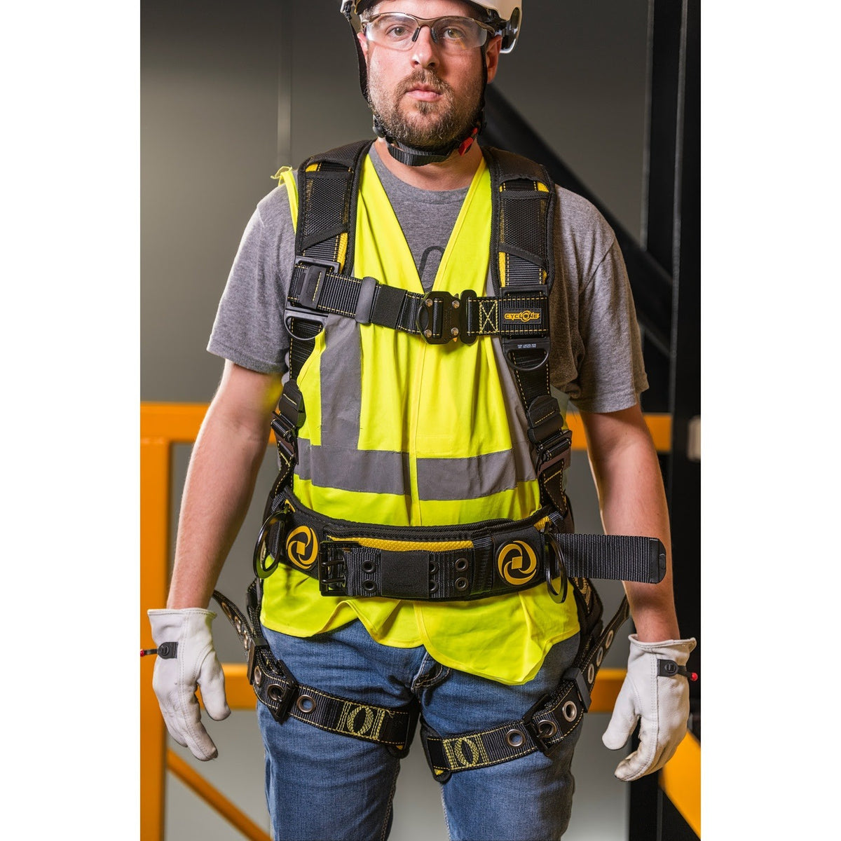 Guardian 21029 Cyclone Full-Body Harness with Side D-Rings and Waist Pad Size Small (1 Each) - 4