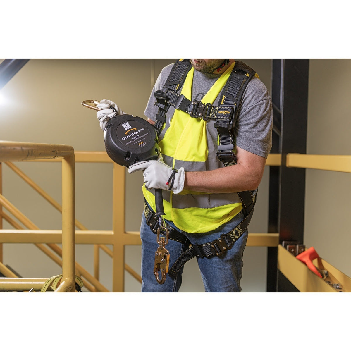 Guardian 42001 Velocity 20 ft Class 1 Cable Self Retracting Lifeline with Snap Hook (1 Each) - 4
