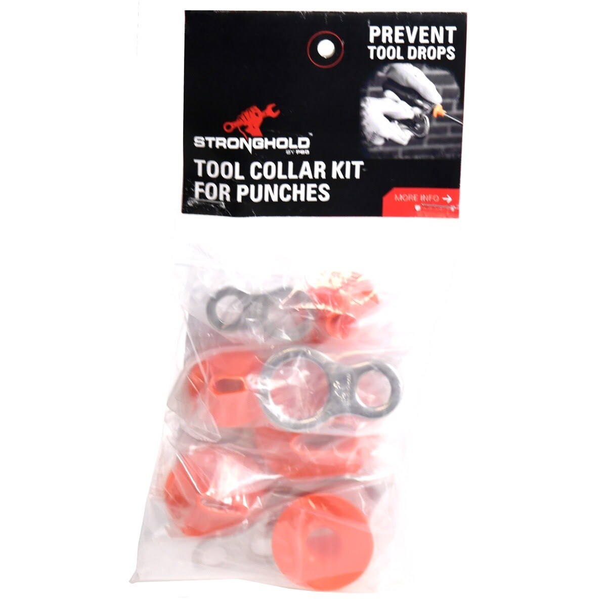 Guardian TKIT8496 Tool Collar TC7 and Loop TL6A-SS Attachment Point Kit for Dropped Tool Prevention (10 Pack) - 2