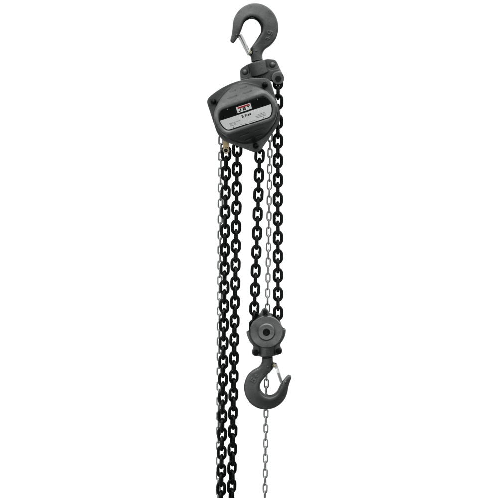 Jet JT9-101952 S90-500-20, 5-Ton Hand Chain Hoist With 20' Lift
