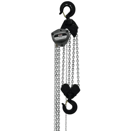 Jet JT9-108100 L-100 1000WO-10 10-Ton Hand Chain Hoist 10' Lift, Overload Protection