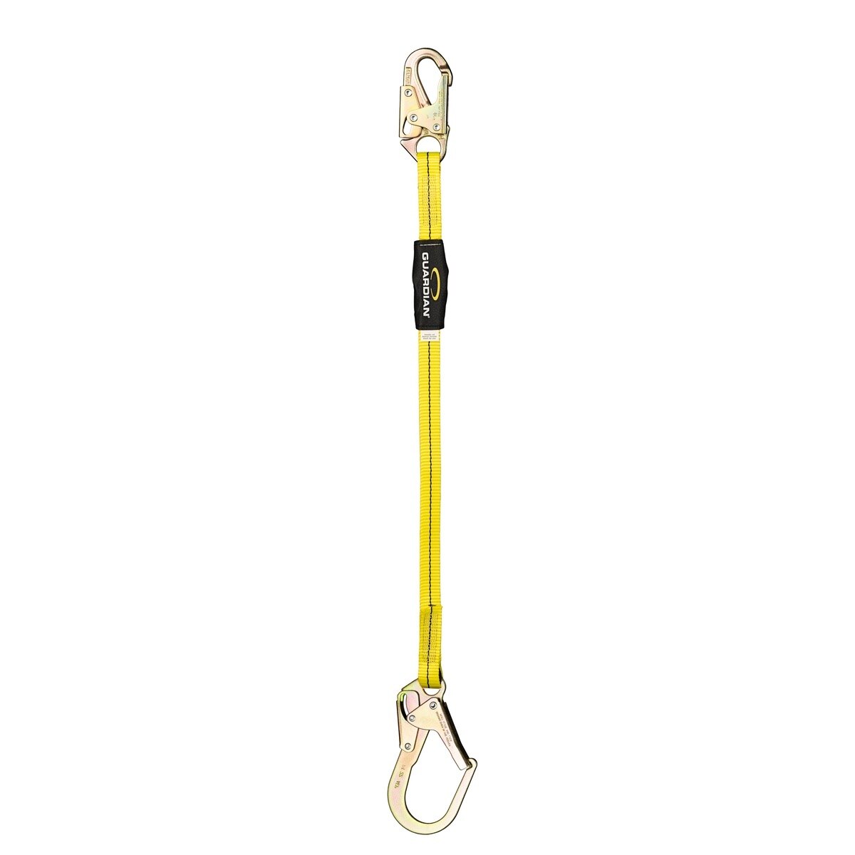Guardian 01261 Adjustable 4-6 ft Single Leg Non-Shock Absorbing Lanyard with Rebar Hook (1 Each)