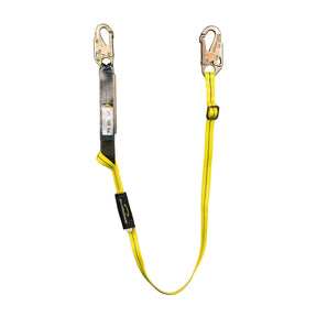 Guardian 01285 4 ft to 6 ft Shock Absorbing Adjustable Lanyard with Steel Snap Hooks