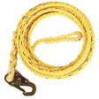 Guardian 01360 100 ft Poly Steel Vertical Lifeline with Snap Hook End