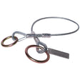 Guardian 10410 3 ft Galvanized Steel Cable Choker Anchor with 2.5 in and 3 in O Ring Ends