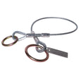 Guardian 10412 6 ft Galvanized Cable Choker Anchor with 2.5 in and 3 in O-Ring Ends