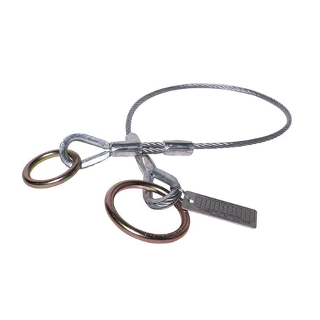 Guardian 10450 3 ft Vinyl Coated Galvanized Cable Choker Anchor with 2.5 in and 3 in O-Rings