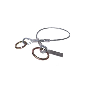 Guardian 10454 10 ft Vinyl Coated Galvanized Cable Choker Anchor 2.5 in and 3 in O Ring Ends (1 Each)