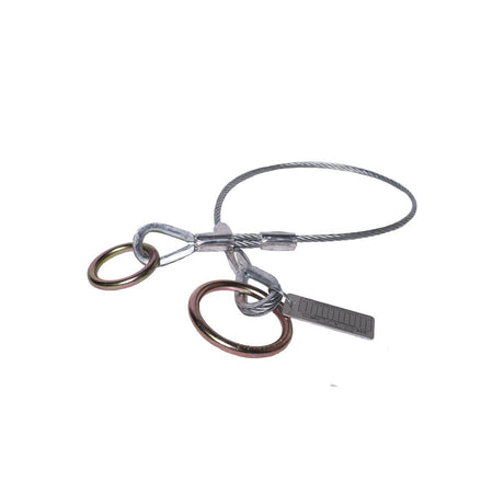Guardian 10454 10 ft Vinyl Coated Galvanized Cable Choker Anchor 2.5 in and 3 in O Ring Ends (1 Each)