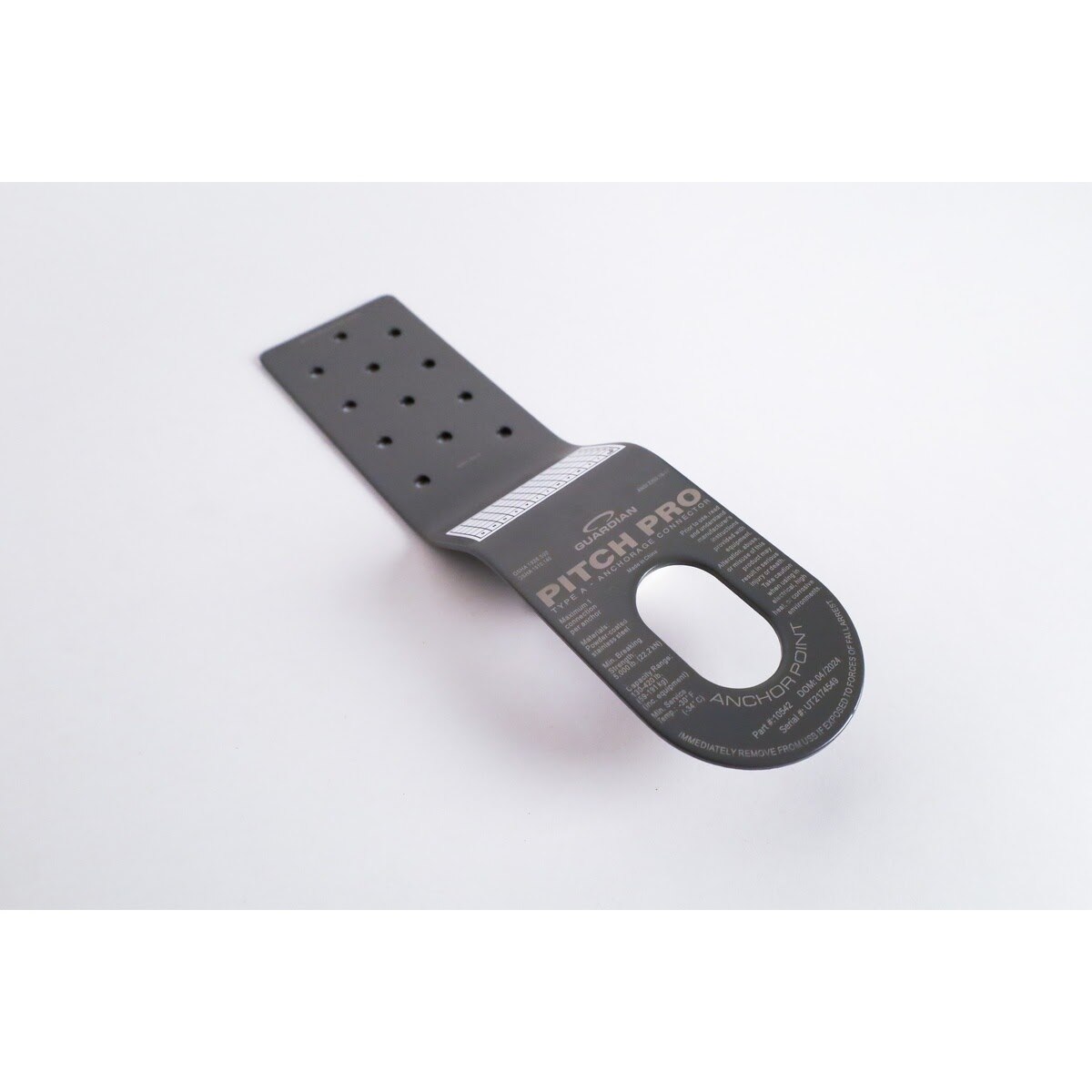 Guardian 10542 Pitch Pro 10.25 in Slotted Roof Anchor for Asphalt Shingle Roofs Gray (Single) - 2