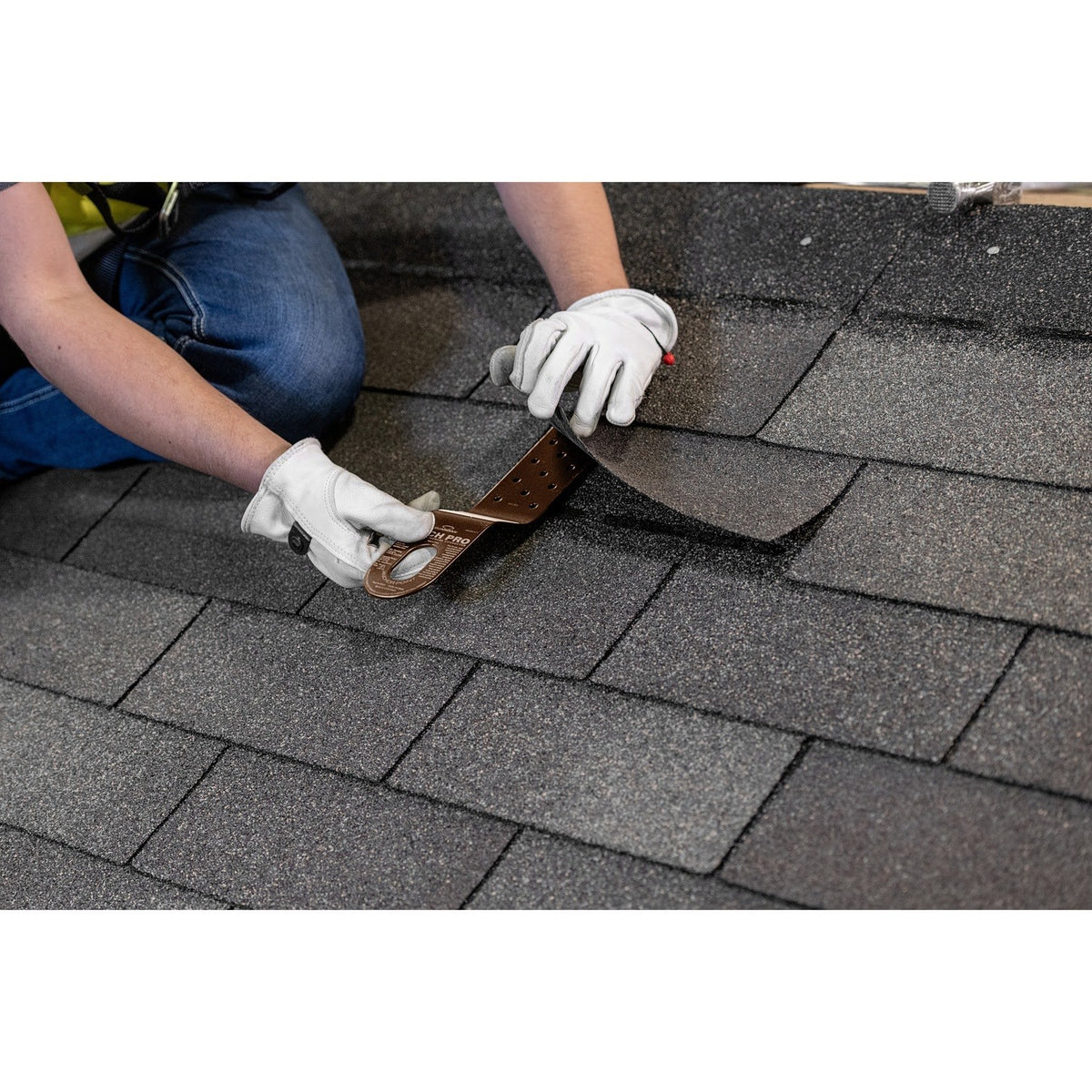 Guardian 10544 Pitch Pro Slotted Roof Anchor Brown for Sloped Asphalt Shingle Roofs (25 Pack) - 4