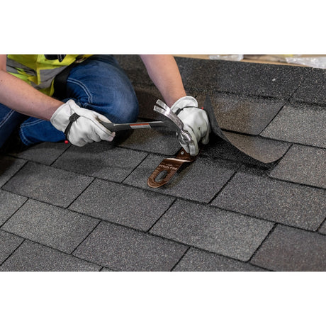 Guardian 10544 Pitch Pro Slotted Roof Anchor Brown for Sloped Asphalt Shingle Roofs (25 Pack) - 5