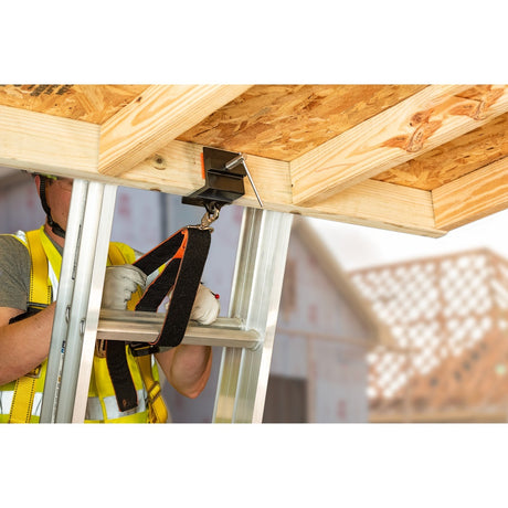 Guardian 10808 Ladder Stability Clamp with Straps for Roof Safety (1 Clamp and 2 Straps) - 7