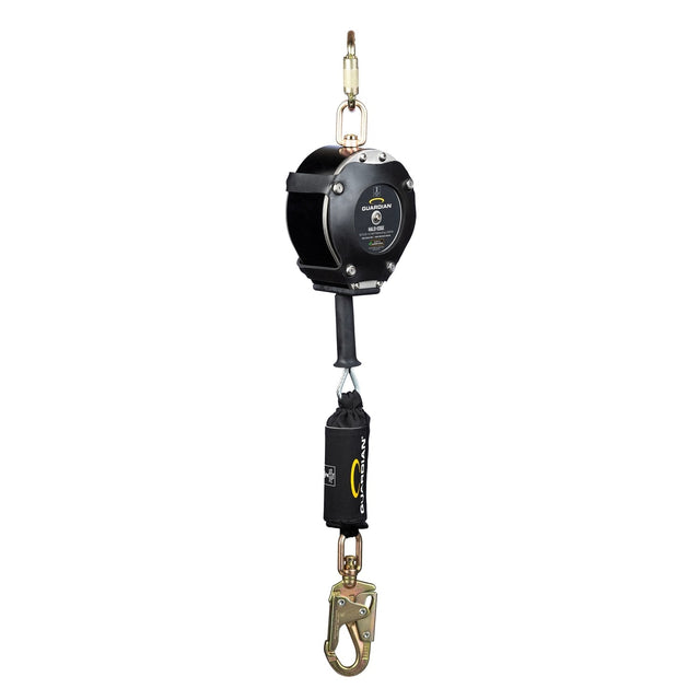 Guardian 10925 30 ft Class 2 Leading Edge Self Retracting Lifeline with Steel Cable and Swivel Top