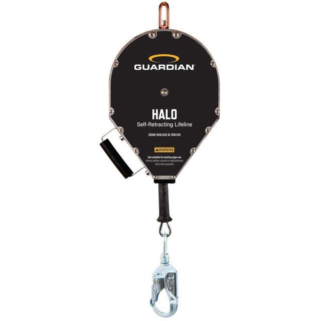 Guardian 10938 65 ft Halo Big Block Cable Self Retracting Lifeline with Steel Snap Hook