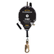 Guardian 10974 50 ft 3-Way Rescue and Retrieval Self-Retracting Lifeline with Steel Snap Hook