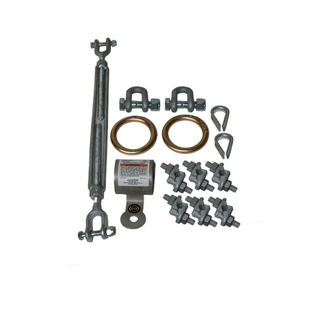 Guardian 15044SS 20.3 in Stainless Steel HLL Attachment System for Horizontal Lifelines