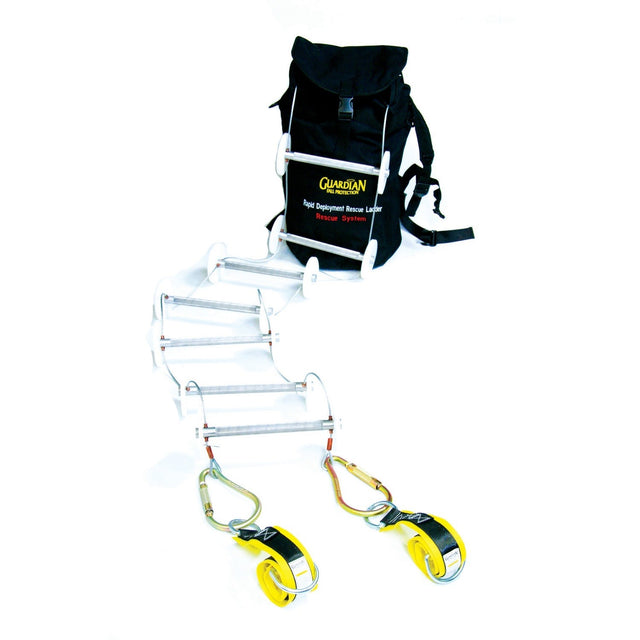 Guardian 15046 20 ft Rapid Deployment Rescue Ladder Kit with Hooks and Carrying Pack (1 Kit)