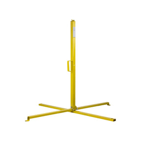 Guardian 15225 Yellow Powder Coated Steel Warning Line Stanchion Post