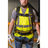 Guardian 21033 Cyclone Full Body Fall Protection Harness with Side D Rings and Waist Pad Size Small - 4