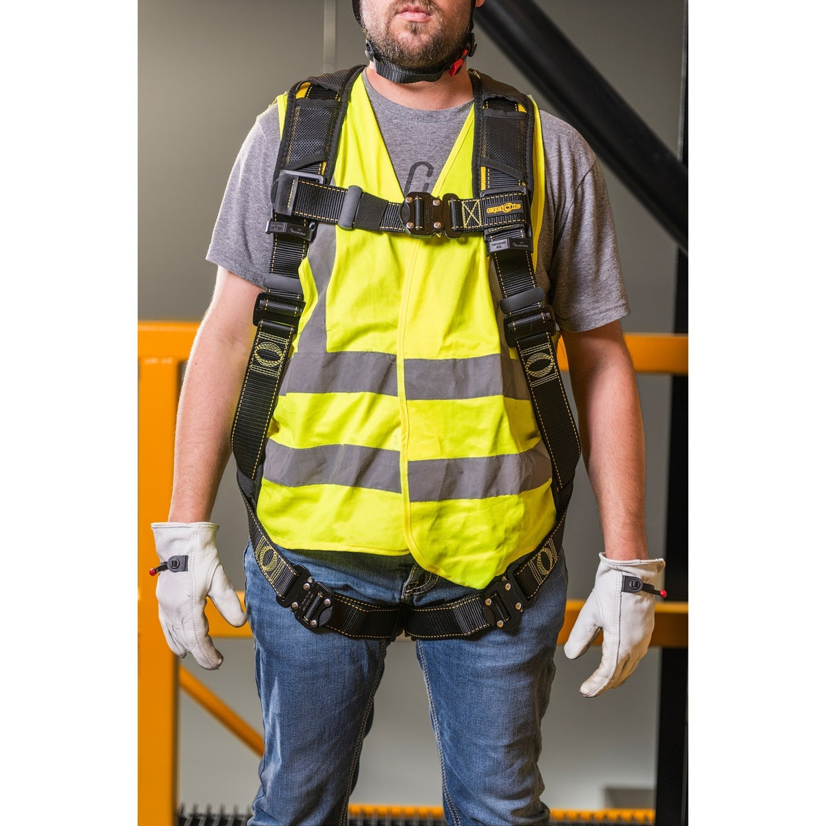 Guardian 21048 Cyclone Full Body Harness XXL with Quick Connect Buckles and Dorsal D Ring (1 Each) - 4