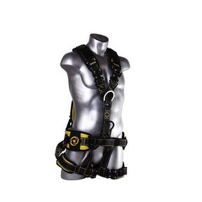 Guardian 293072 Tower Edge Construction Harness XXL, Pass-Thru Chest, Tongue Buckle Legs/Waist
