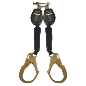 Guardian 32005 6 ft Double Web Self-Retracting Lifeline with Steel Rebar Hooks