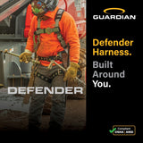 Guardian 3737004 Defender Standard Full Body Harness XS-S Pass Through Chest Tongue Buckle Legs (1 Each) - 7