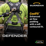 Guardian 3737007 Defender Standard Full Body Harness 3XL Pass Through Chest Buckle with Tongue Buckle Legs - 5