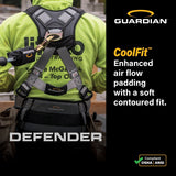 Guardian 3737019 Defender Standard Full Body Harness with Quick-Connect Chest and Tongue Buckle Legs 3XL - 4