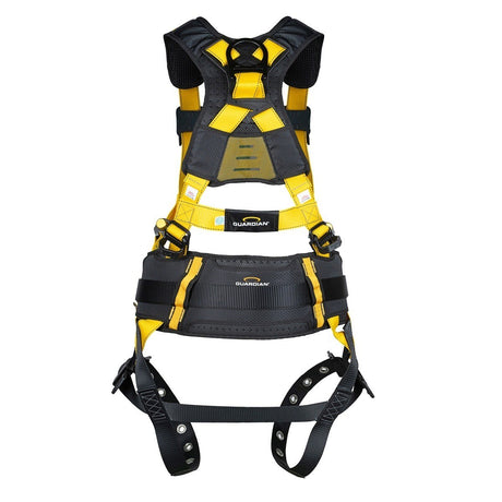 Guardian 3737192 Defender Ultra Construction Full Body Harness XS-S Pass-Through Chest Tongue Buckle Legs - 3