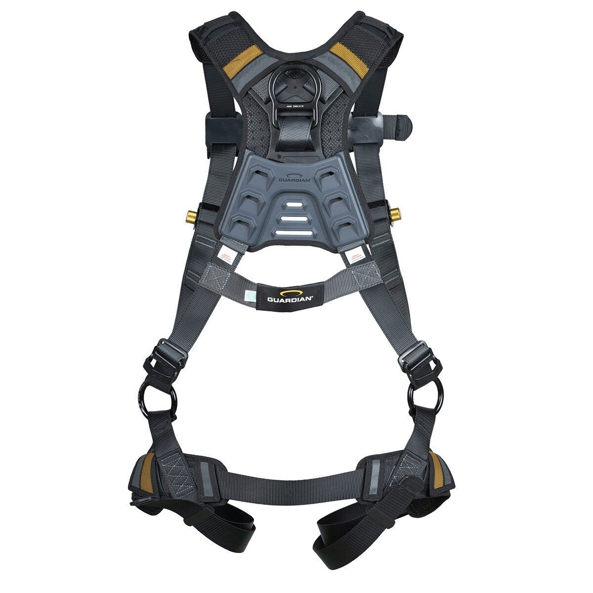 Guardian 3737341 Defender Ultra Plus Climbing Full Body Harness M-L with Quick-Connect Chest and Leg Buckles (1 Each) - 2