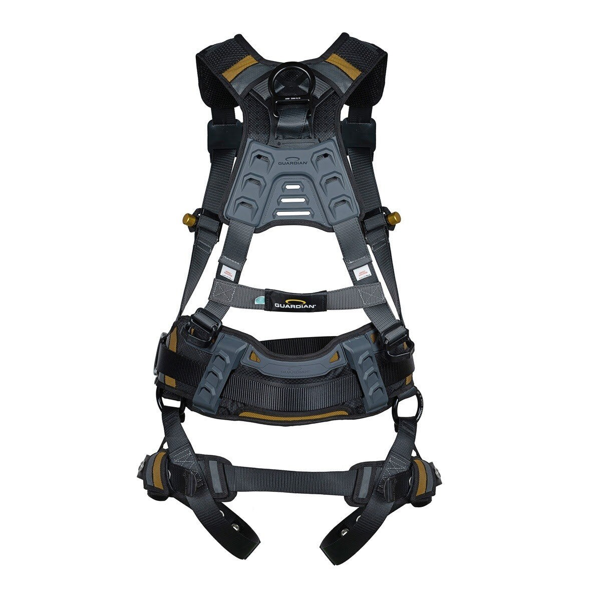 Guardian 3737377 Defender Ultra Plus Full Body Harness M-L Quick Connect Chest Tongue Buckle Legs - 3