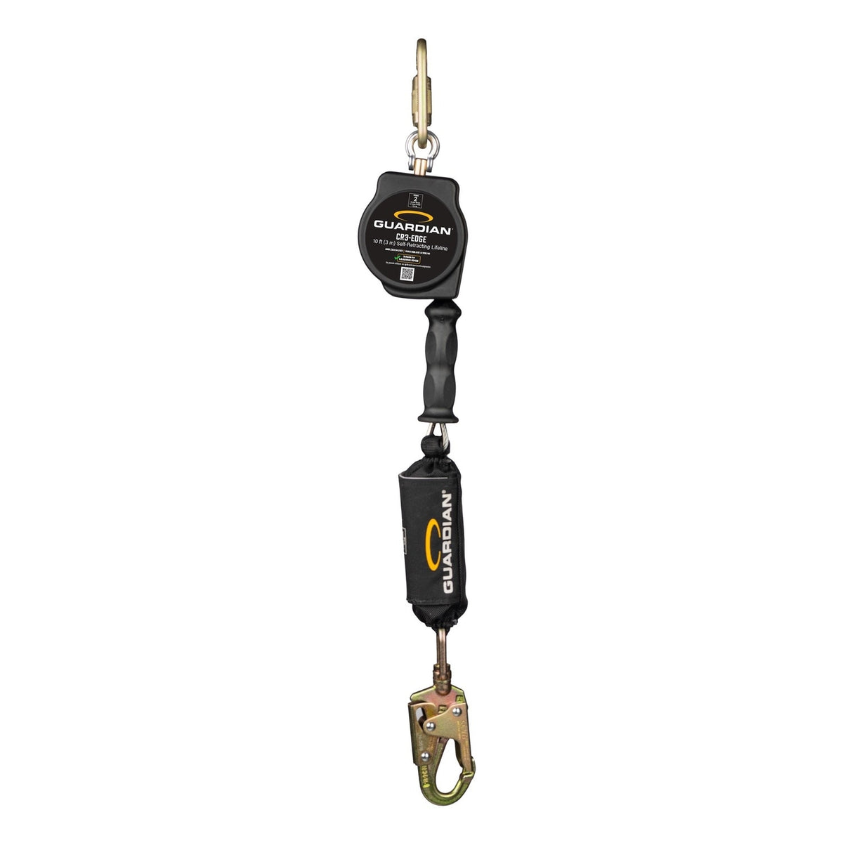 Guardian 4200007 CR3-Edge 10 ft Class 2 Cable Self-Retracting Lifeline with Snap Hook (1 Pack) - 2