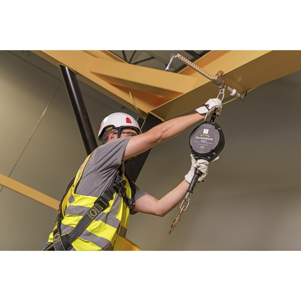 Guardian 42000 16 ft Class 1 Cable Self Retracting Lifeline with Steel Snap Hook - 6