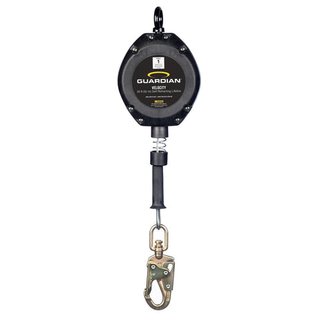 Guardian 42002 30 ft Velocity Class 1 Cable Self Retracting Lifeline with Steel Snap Hook