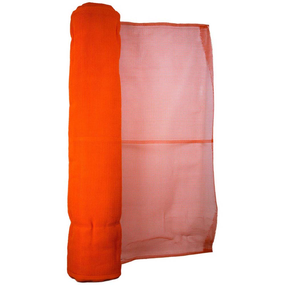 Guardian 70006 Construction Safety Netting, 102" Tall Orange Fire Retardant Debris Netting PE, 150' Roll