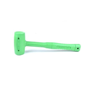 Guardian HMRDBSHFR2 2 lb Shot Free Dead Blow Hammer 14 in Length High Visibility Green