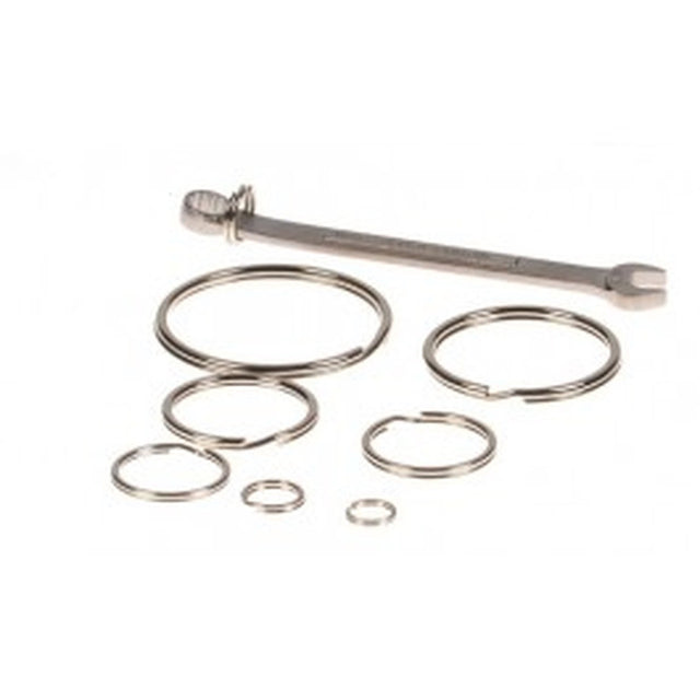Guardian SR15 1.5 in Steel Split Ring Tool Attachment for Dropped Object Prevention (25 Pack)