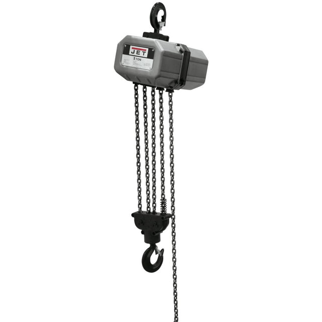 Jet JT9-511500 5SS-1C-15, 5-Ton Electric Chain Hoist 1-Phase 15' Lift